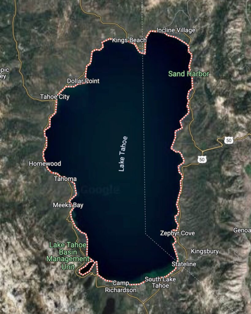 Lake Tahoe Map